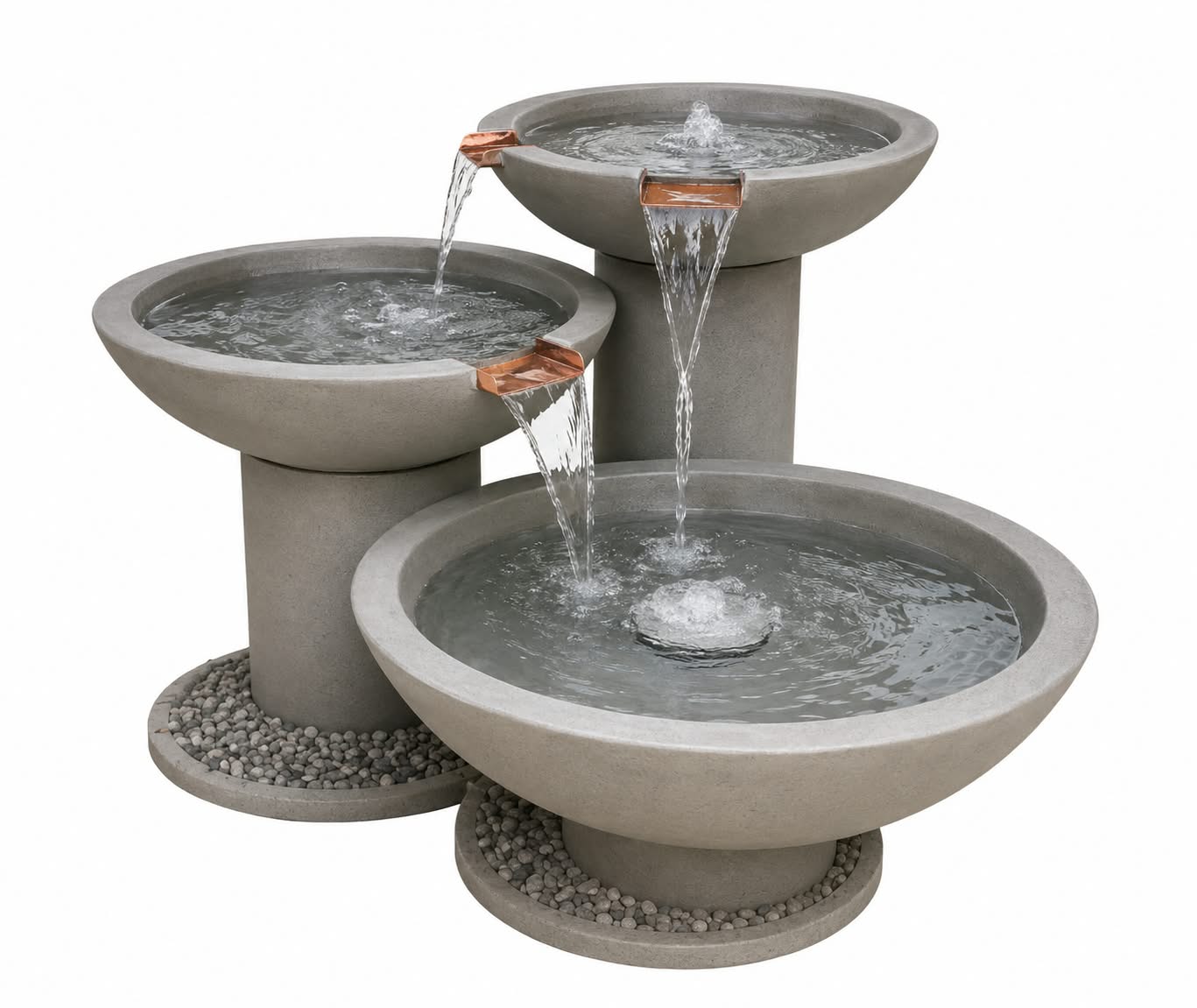 Fuente escalonada